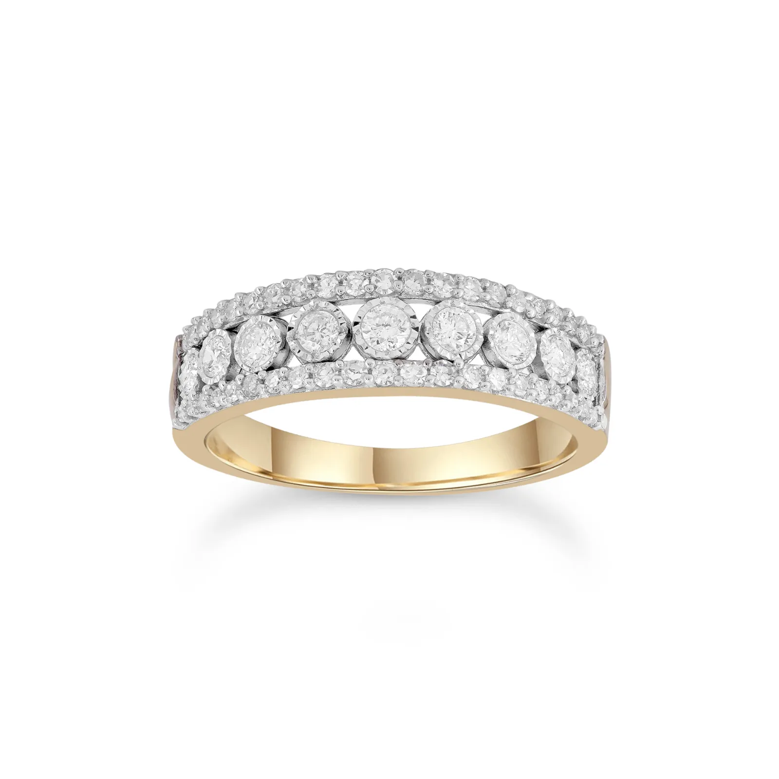 0.50ct Round Natural Diamond Ring