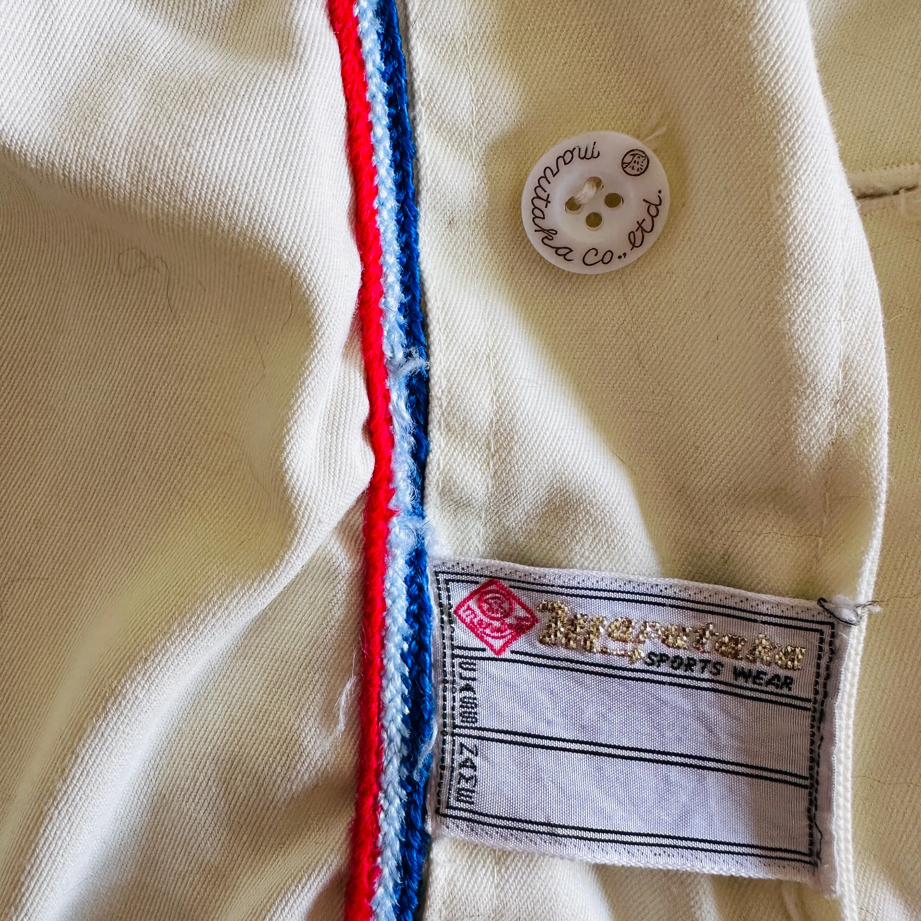 70S VINTAGE JAPANESE BASEBALL JERSEY TOP // SIZE MEDIUM
