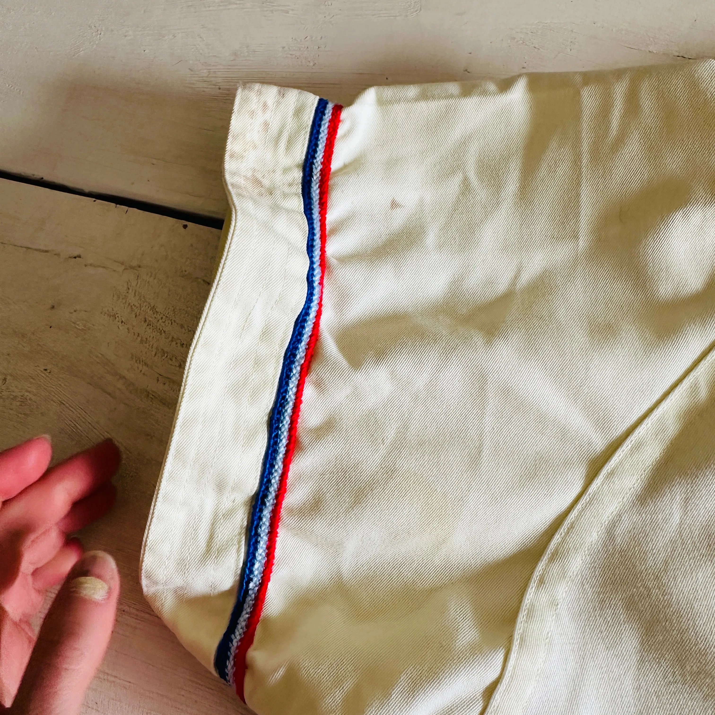70S VINTAGE JAPANESE BASEBALL JERSEY TOP // SIZE MEDIUM