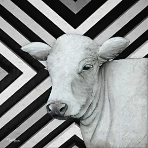 BHAR565 - January Cow II - 12x12