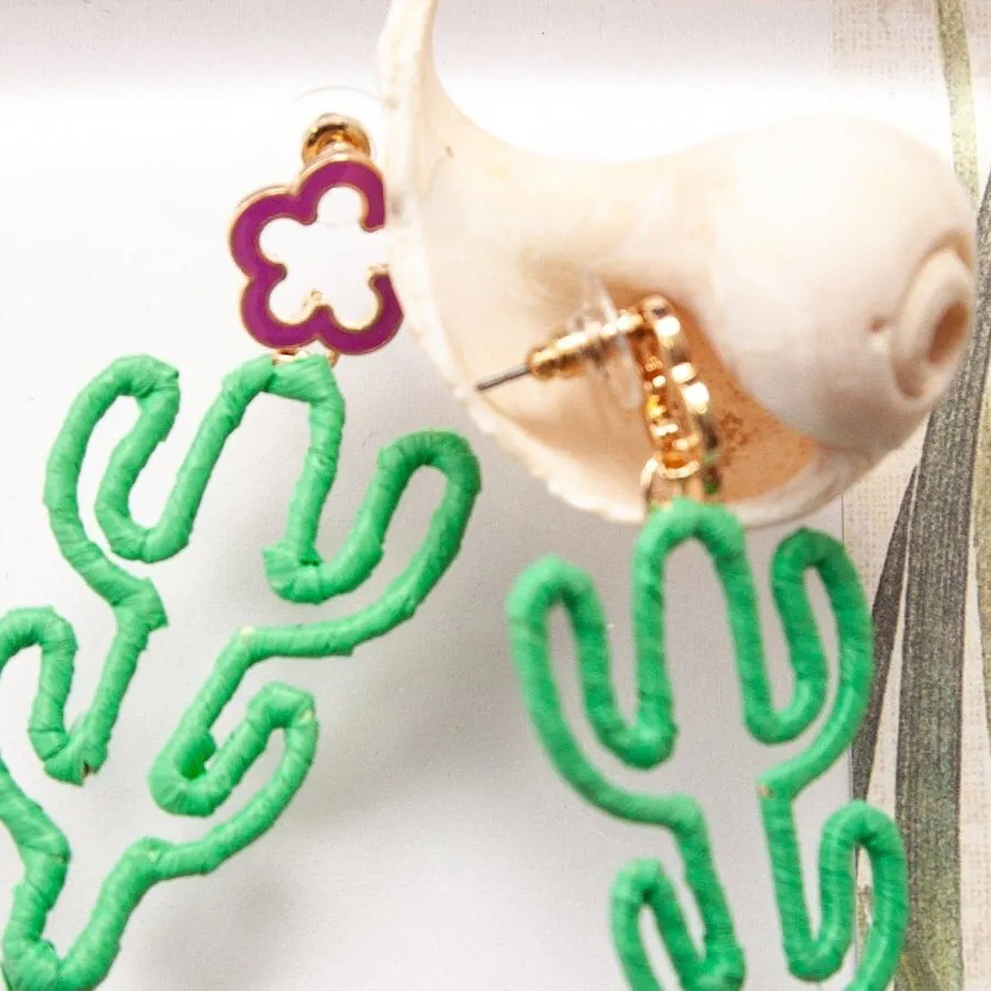 Cactus Stud Earrings