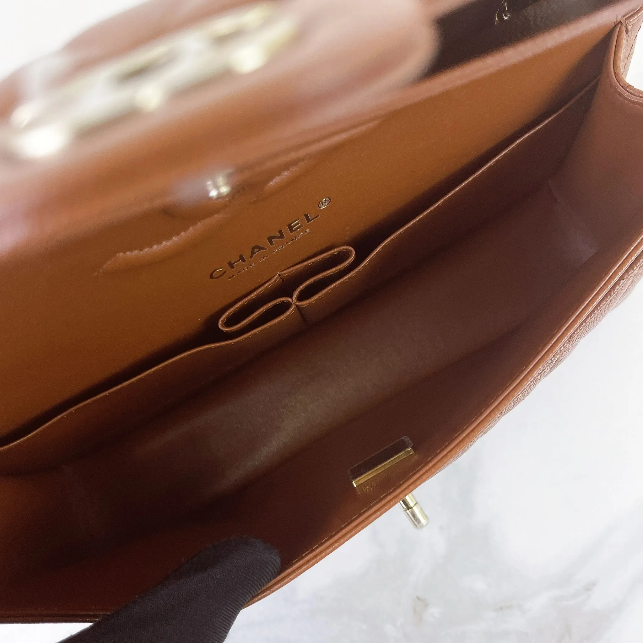 Chanel Timeless Classic Medium M/L 23A Caramel Caviar Leather