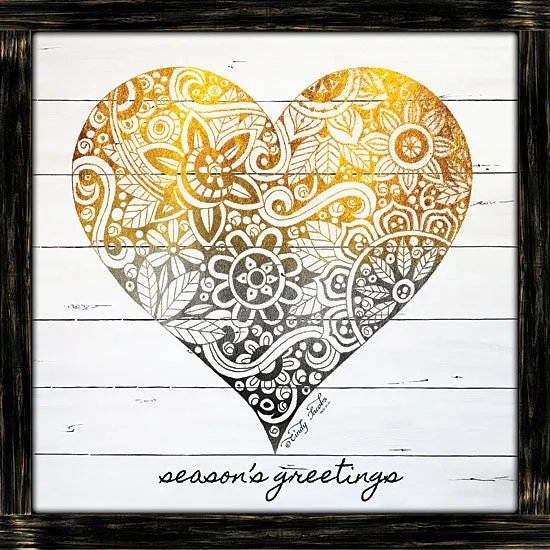 CIN1351 - Zen Season's Greeting Heart   - 12x12