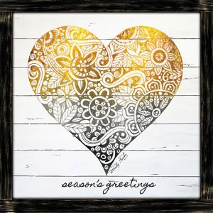 CIN1351 - Zen Season's Greeting Heart   - 12x12