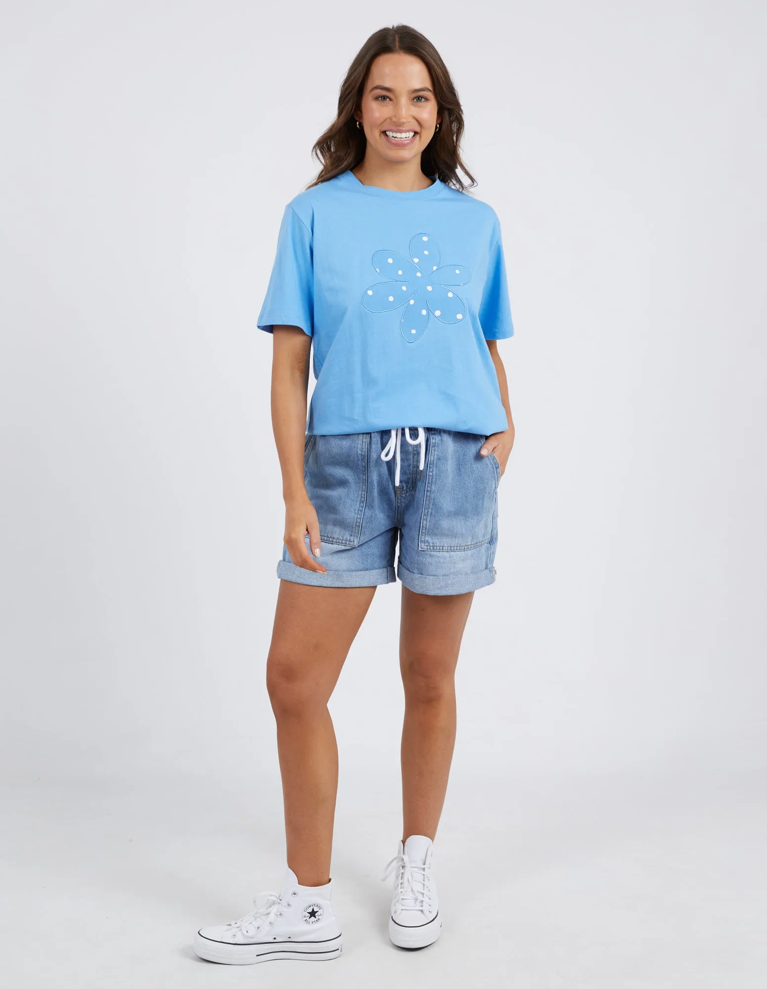 Daisy Spot Tee Azure Blue
