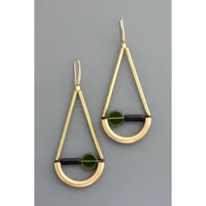 David Aubrey Jewelry - Geometric glass earrings