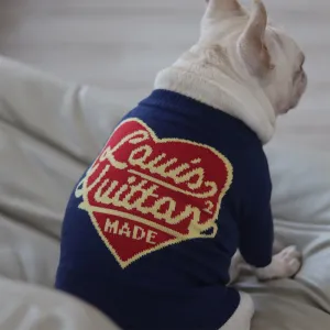 Designer Luxury  Fashion Dog Clothes Winter Pet Knitwear French Bulldog Schnauzer Small And Medium-Sized Dog Sweater Warm Comfortable