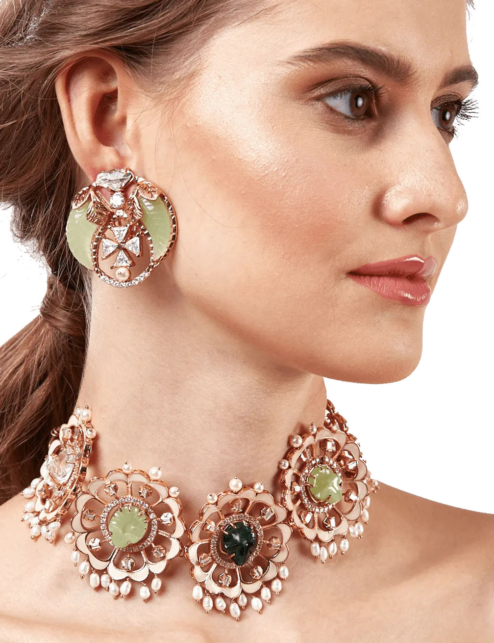 Jade Tusk Earrings
