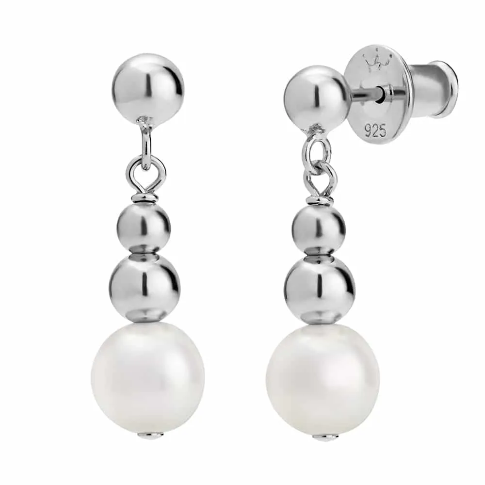 Jersey Pearl Coast Pearl Silver Earrings 1818796