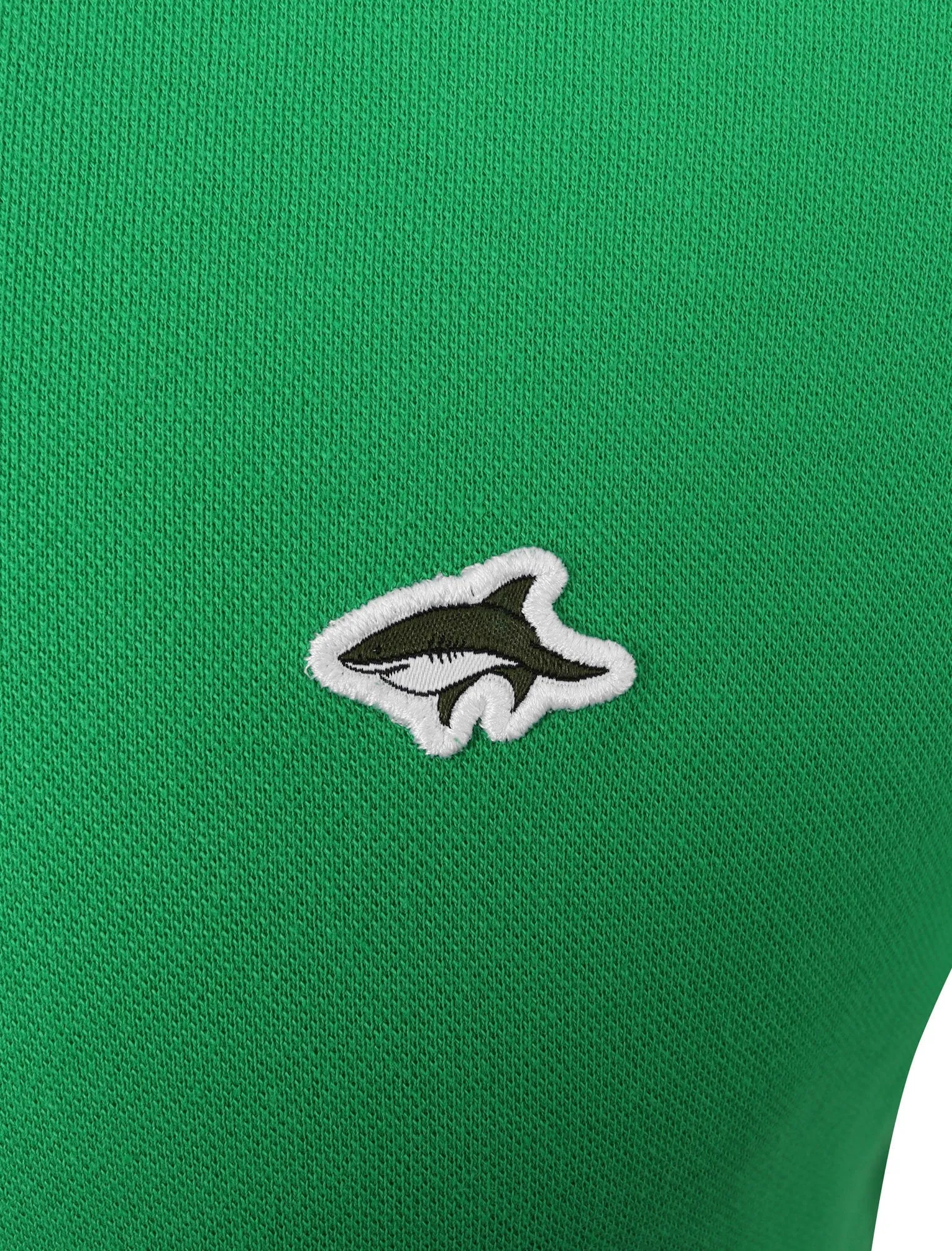 Midhurst Tipped Cotton Pique Polo Shirt In Jelly Bean Green - Le Shark