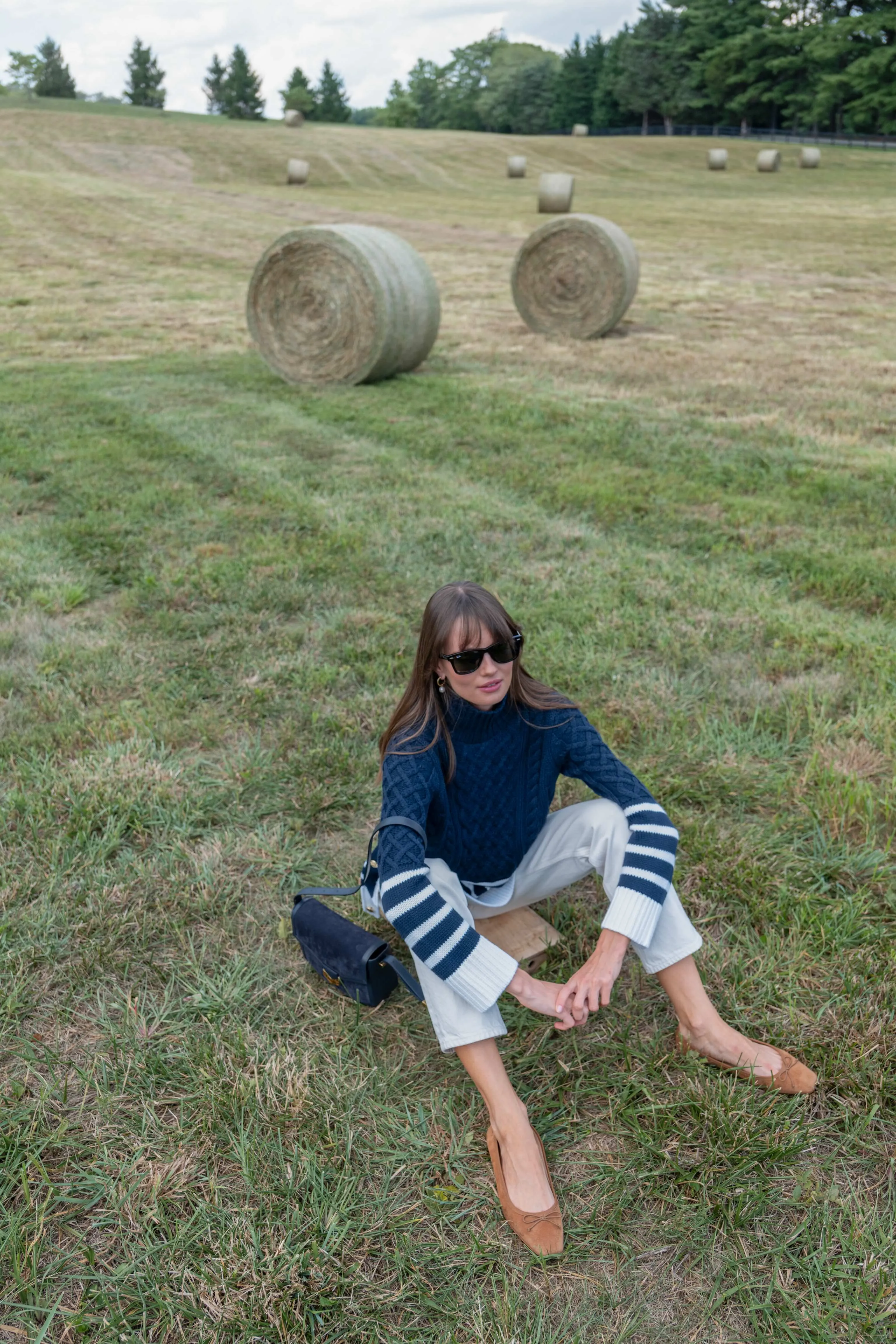 Navy Striped Sankaty Turtleneck