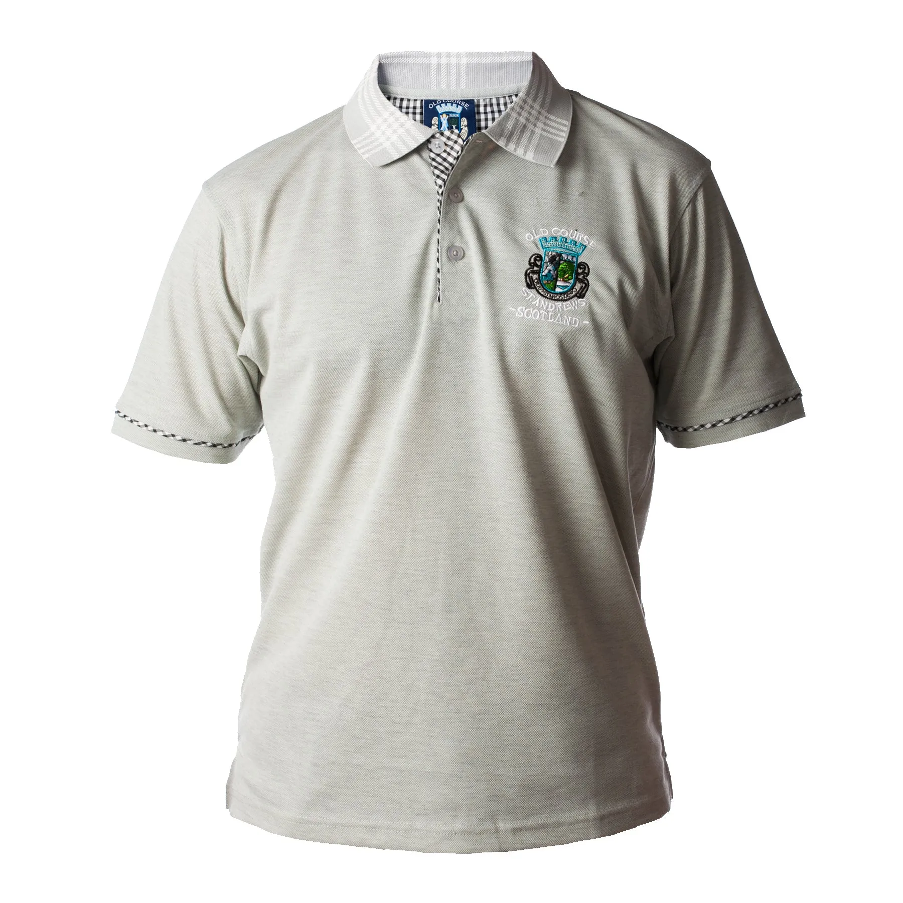 Old Course Polo Shirt Grey Marl
