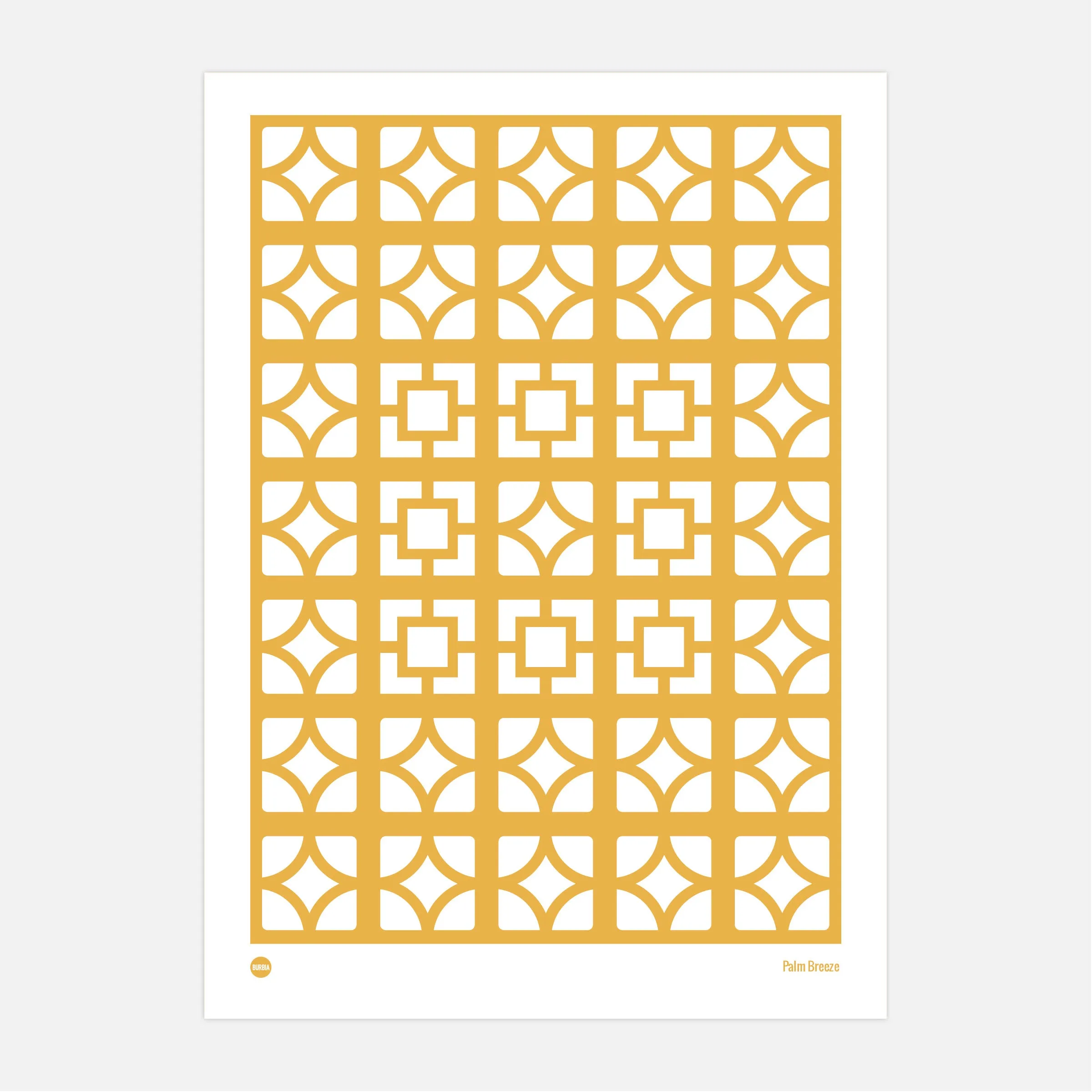 Palm Breeze Block Print