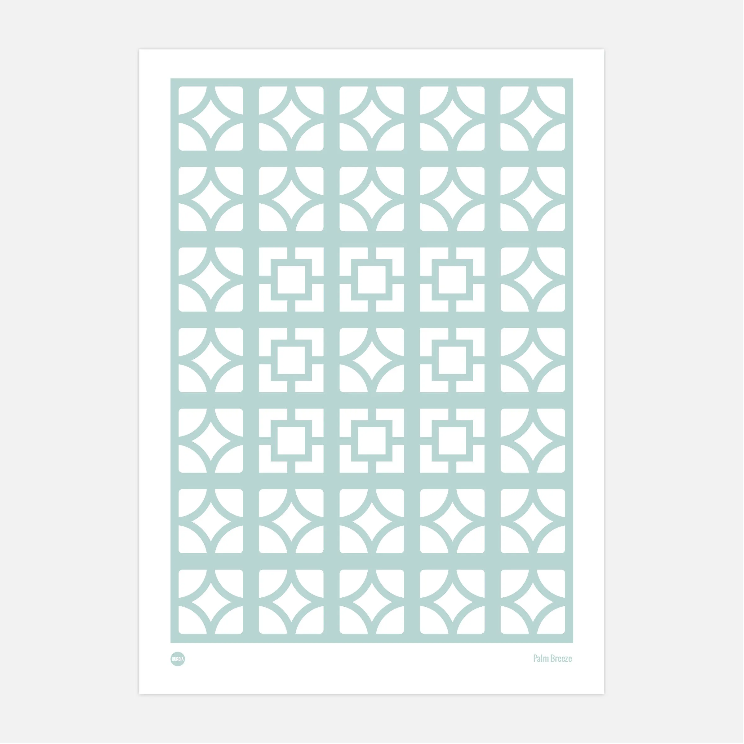 Palm Breeze Block Print