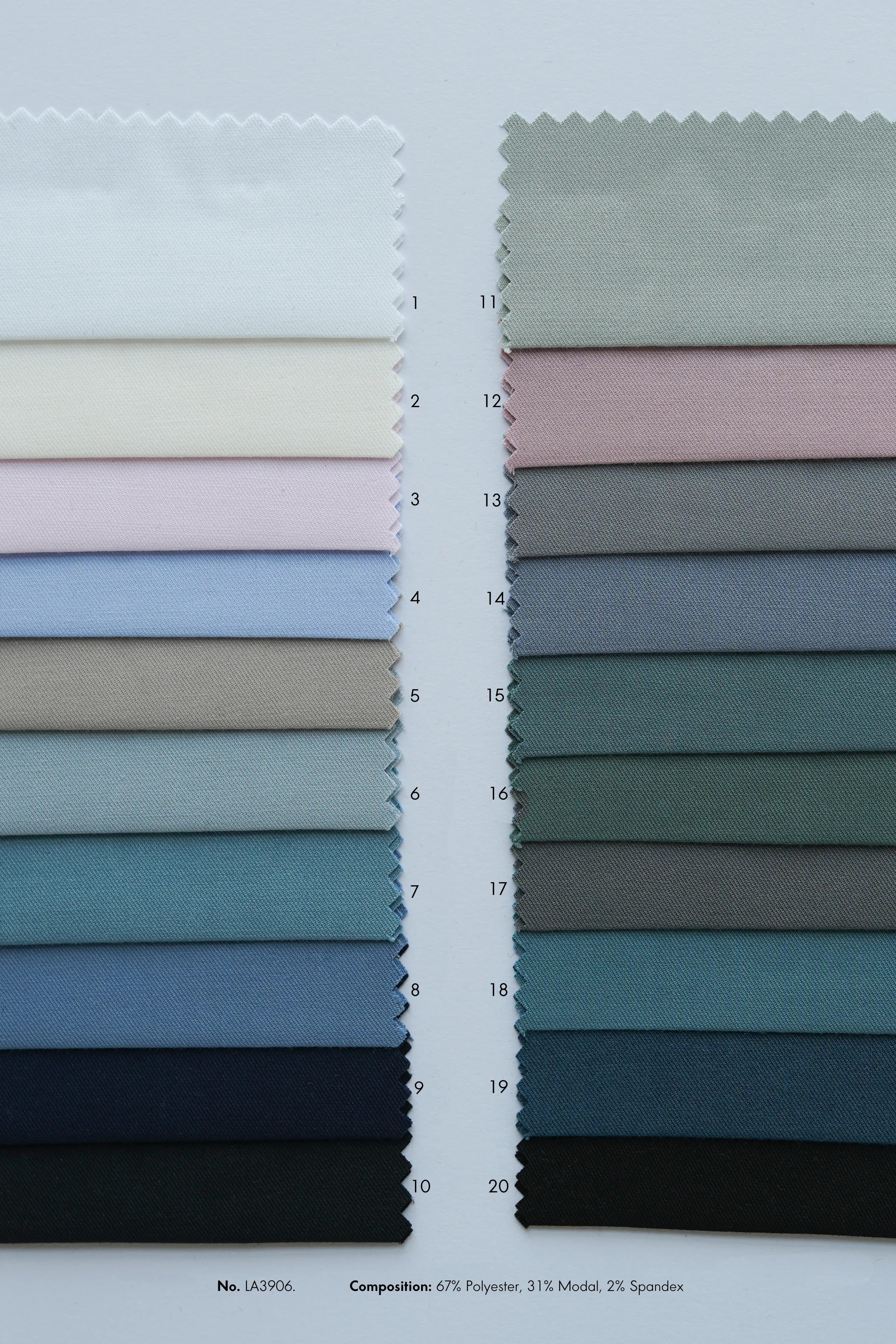 Polyester, Modal, and Spandex Blend No.12