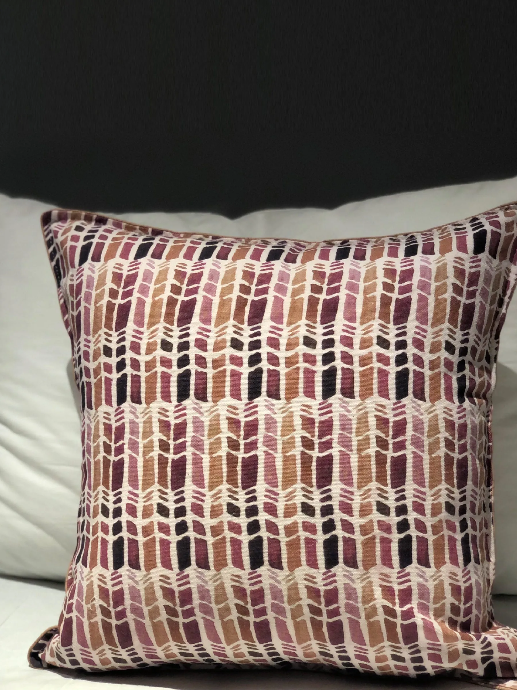 Shades of Red Geometric Printed Cushion Cover Set of 2