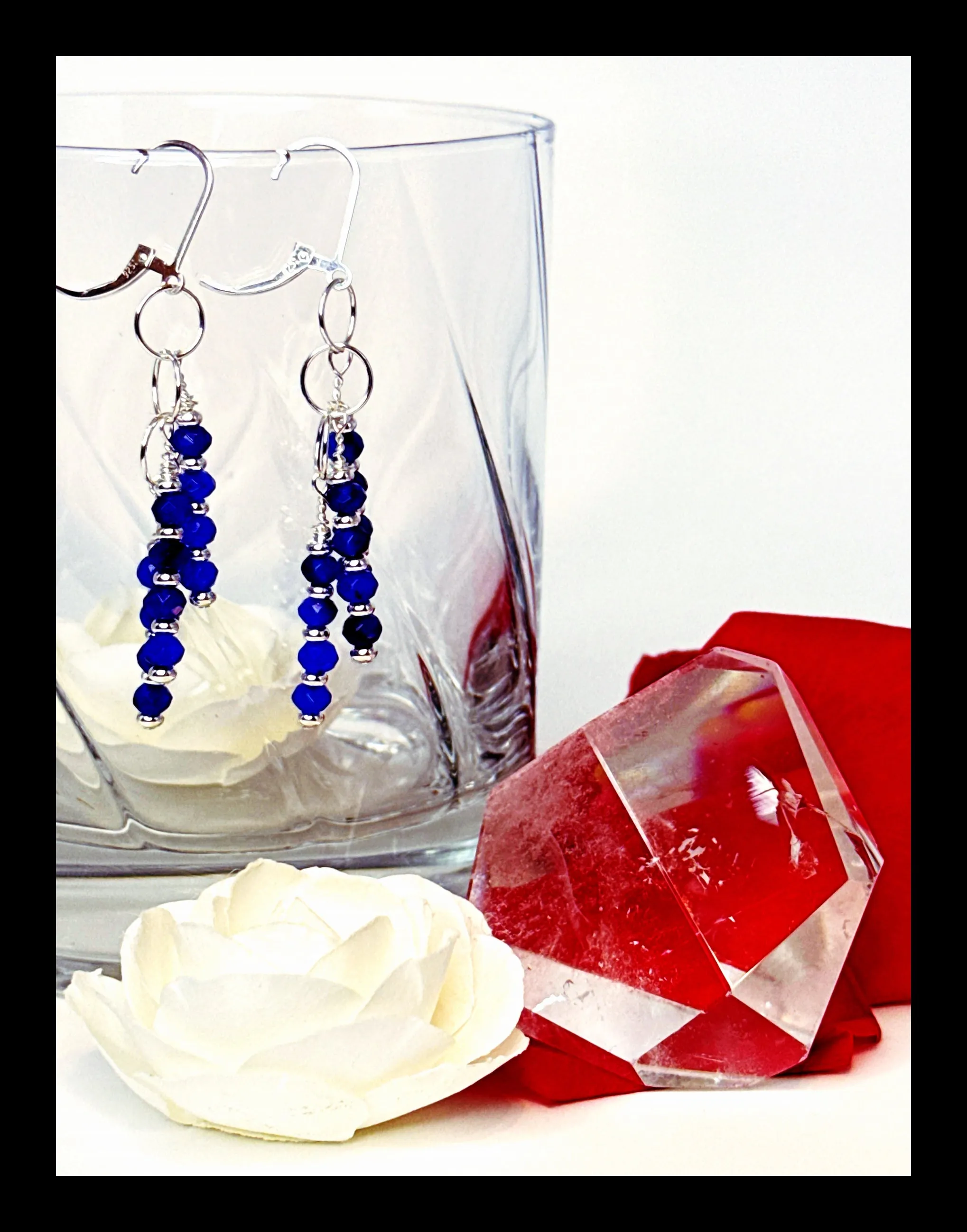 ✨Stunning Sapphire and Silver Earring Set✨