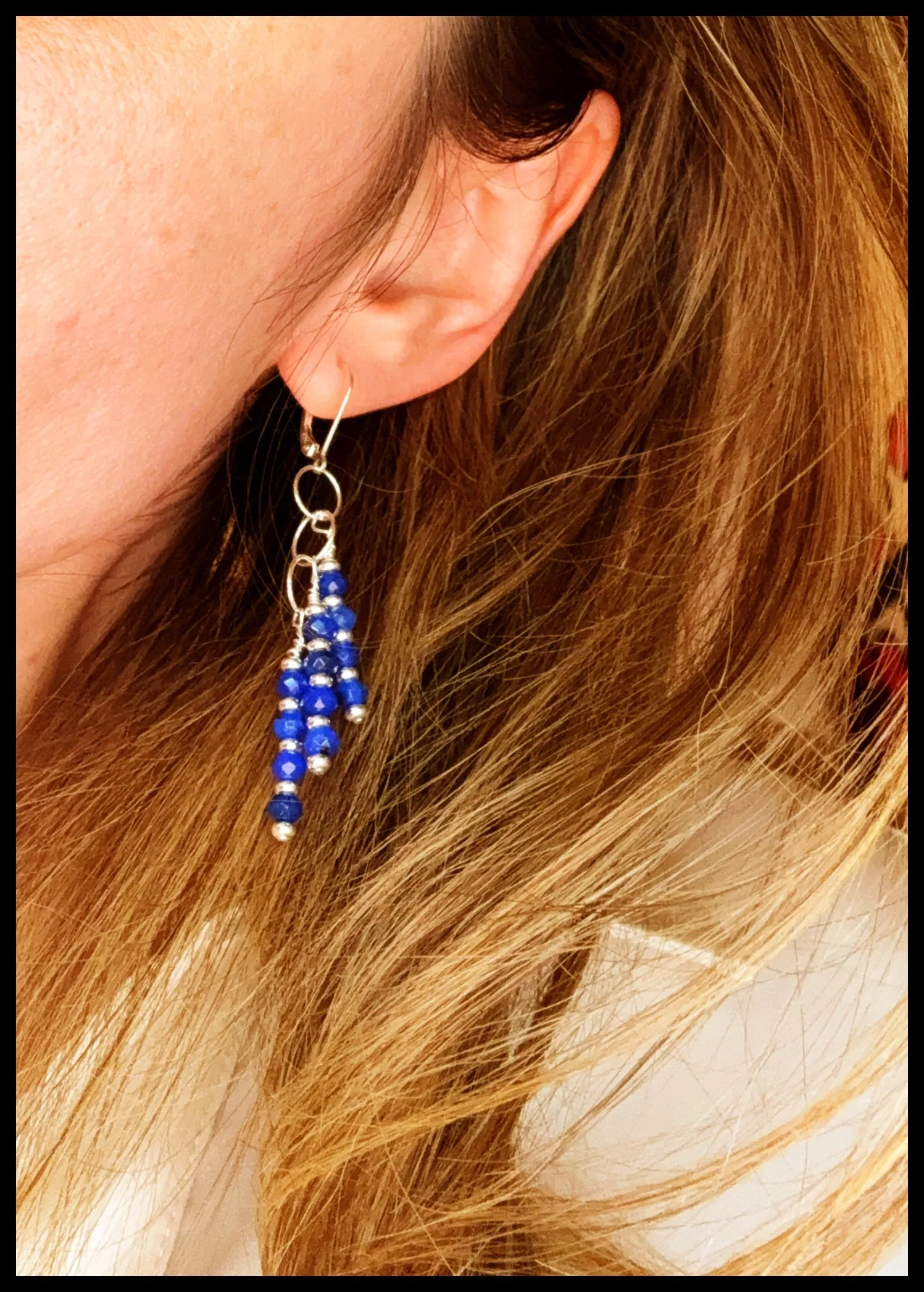 ✨Stunning Sapphire and Silver Earring Set✨
