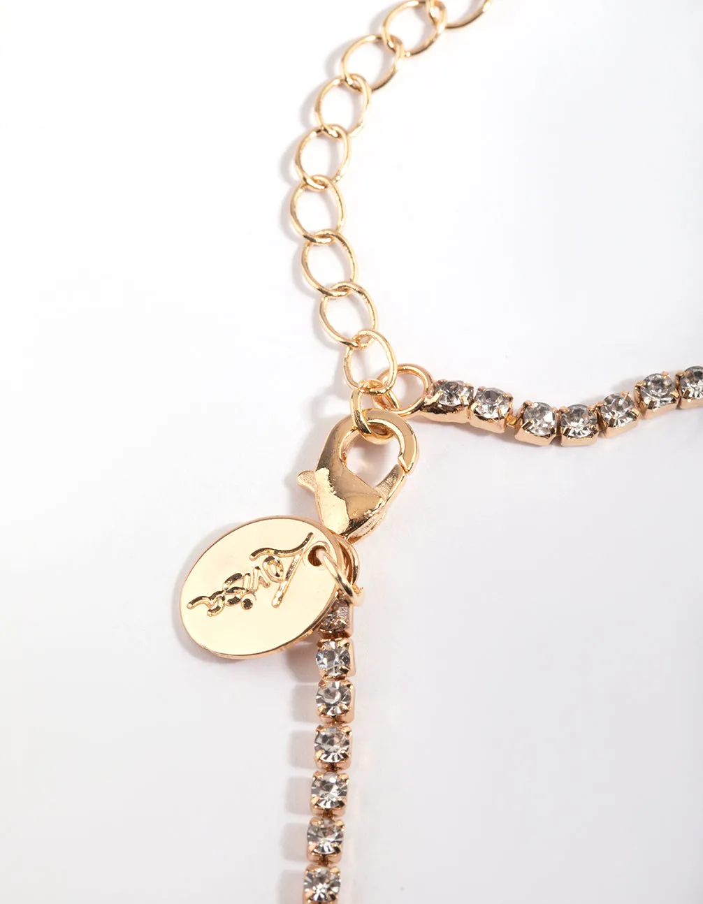 Teardrop Diamante Necklace & Earrings Set