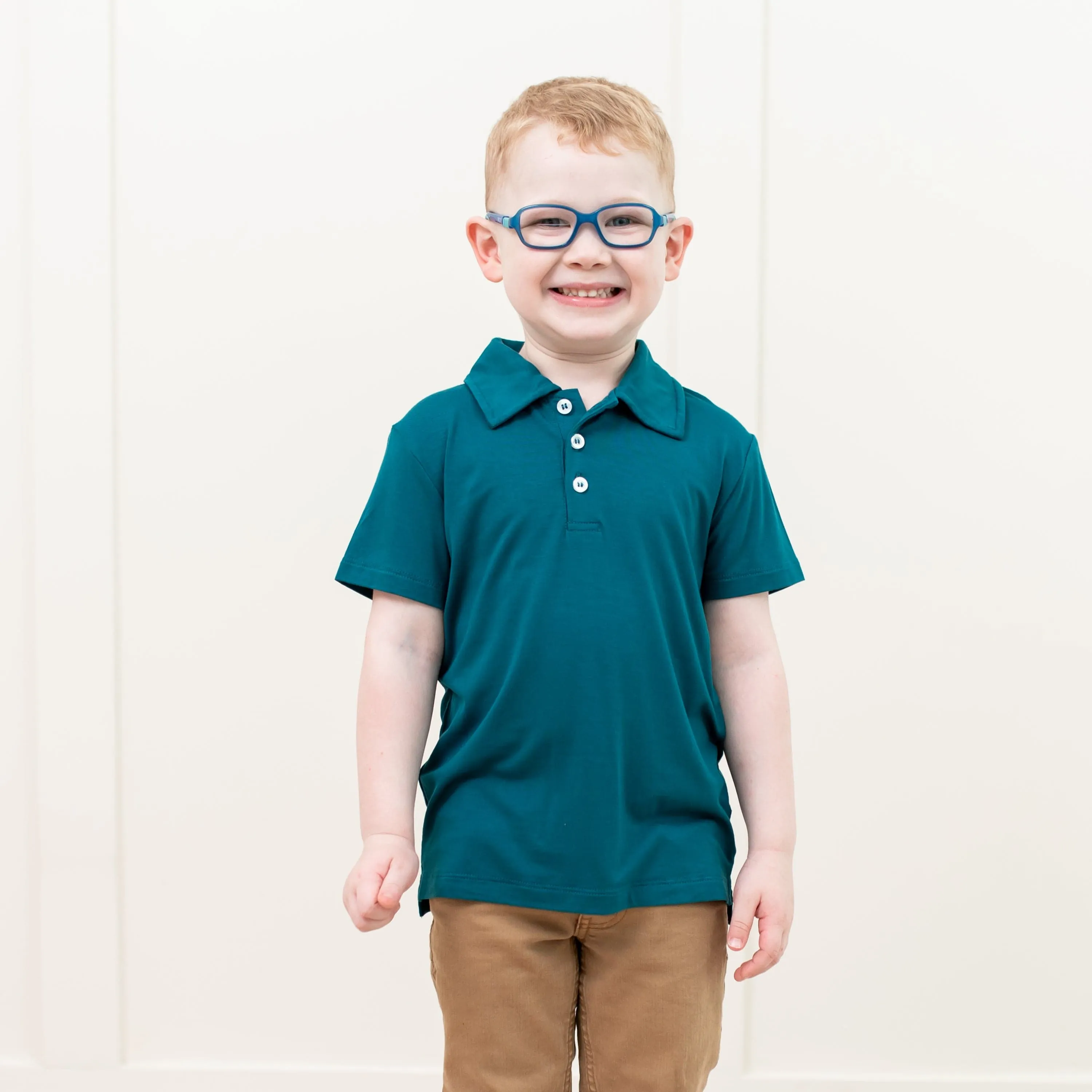 Toddler Short Sleeve Polo in Loch