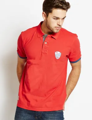 Tokyo Laundry Thompson red polo shirt
