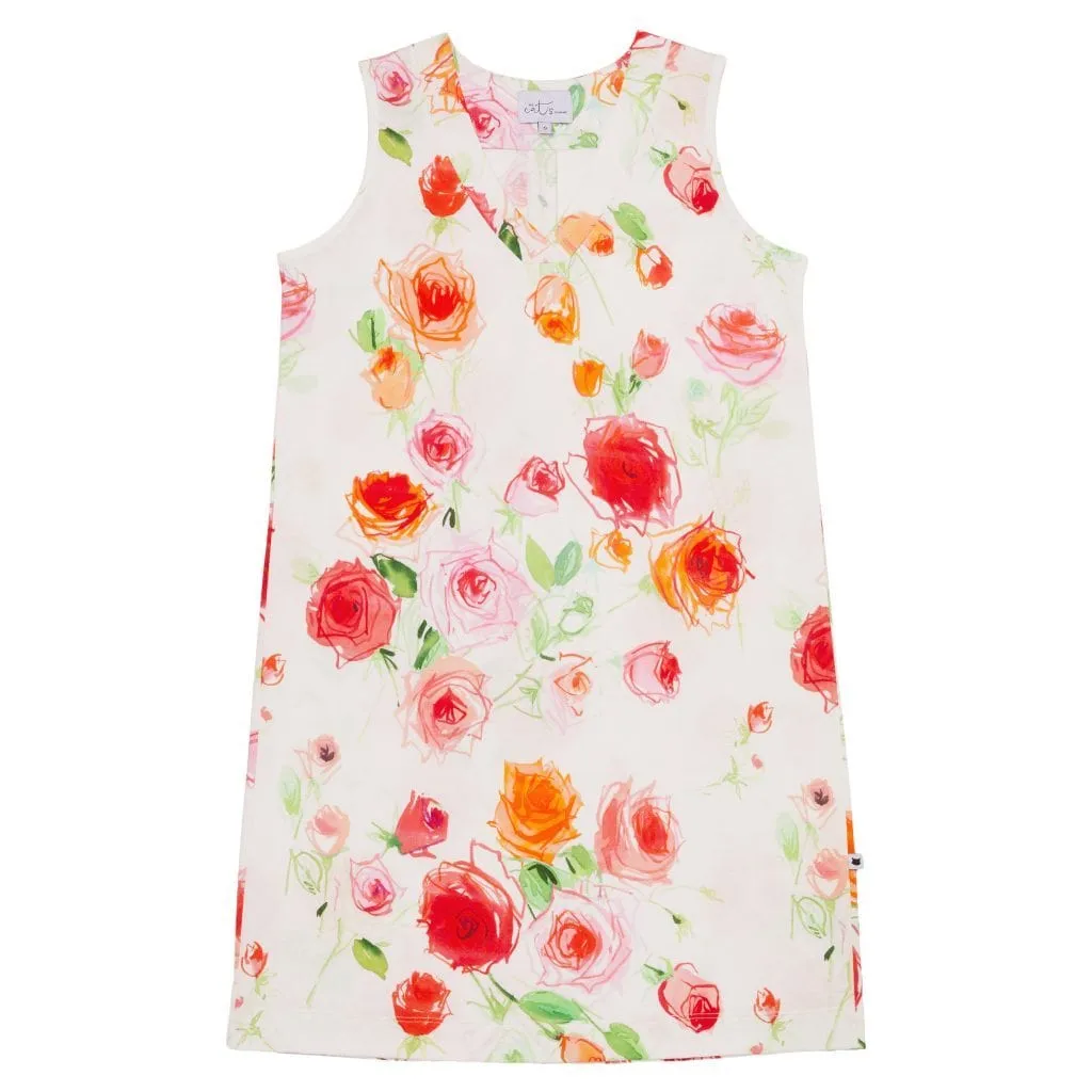 Tossed Roses Pima Knit Nightgown