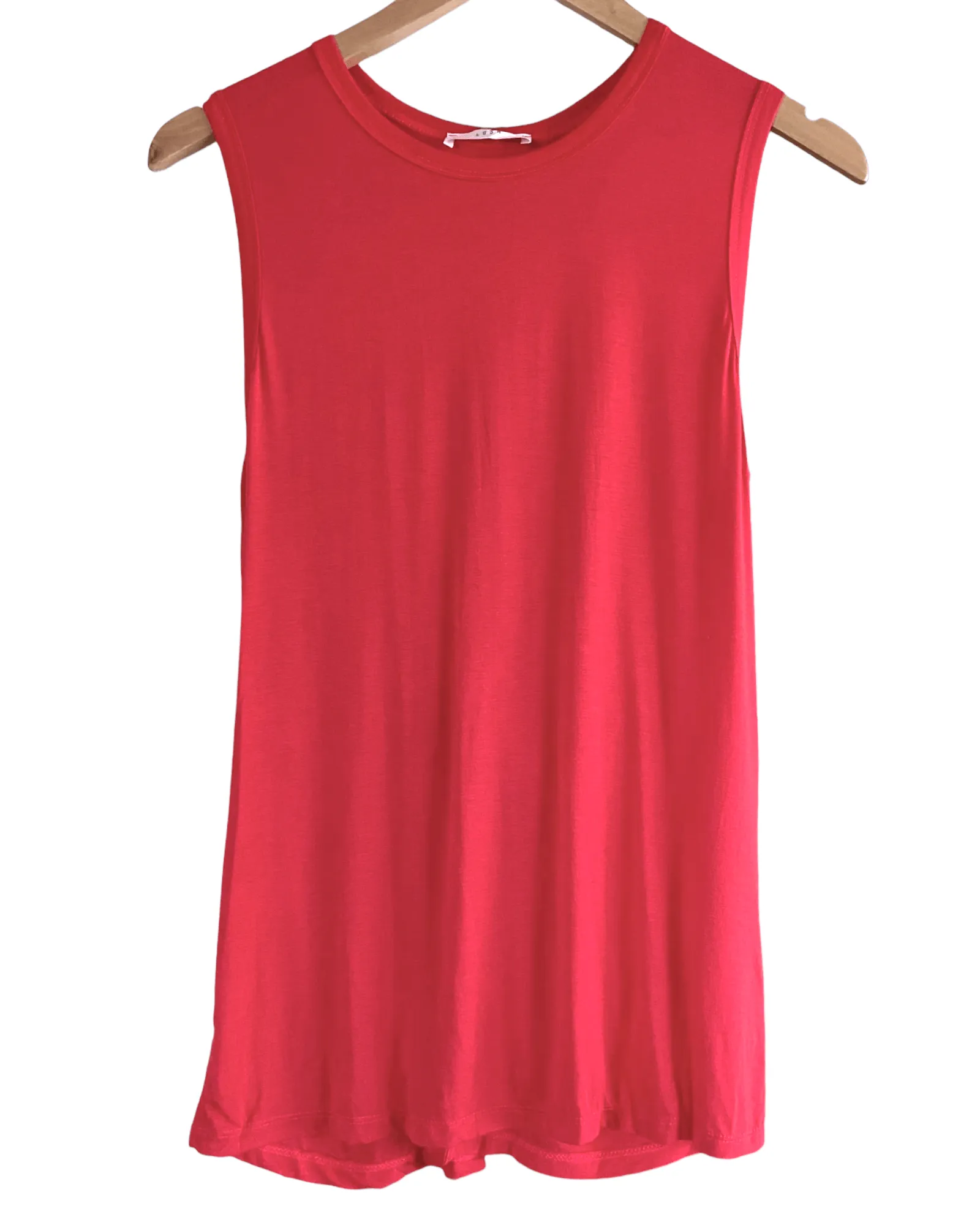 Warm Spring Watermelon Twist Sleeveless Top