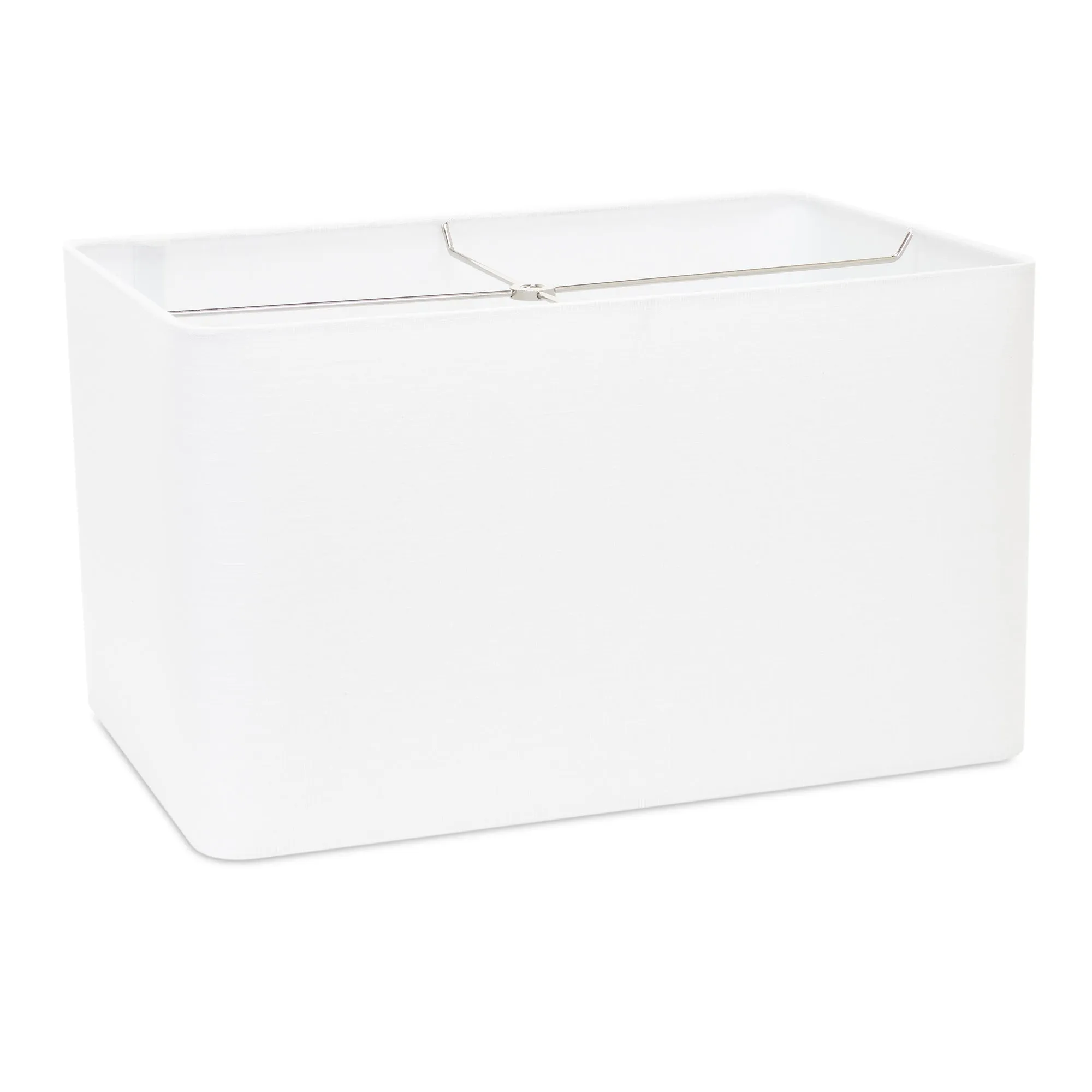 White Rectangle Shade with White Lining