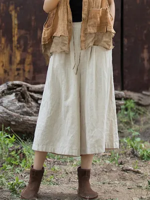 xakxx High Waisted Loose Pleated Split-Joint Pants Trousers