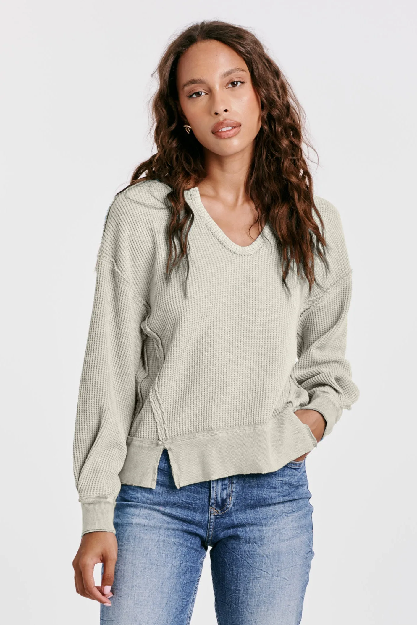 ZYRA THERMAL OVERSIZED TOP FRESH MINT